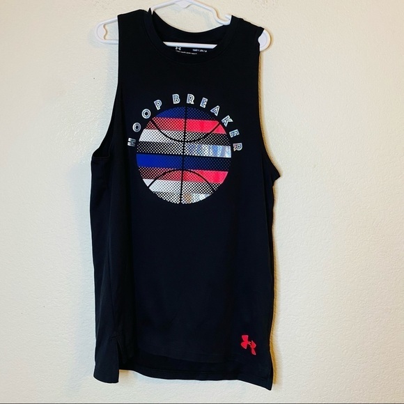 Under Armour Boys "Hoop Breaker" Tee Sz: YM - Picture 1 of 6